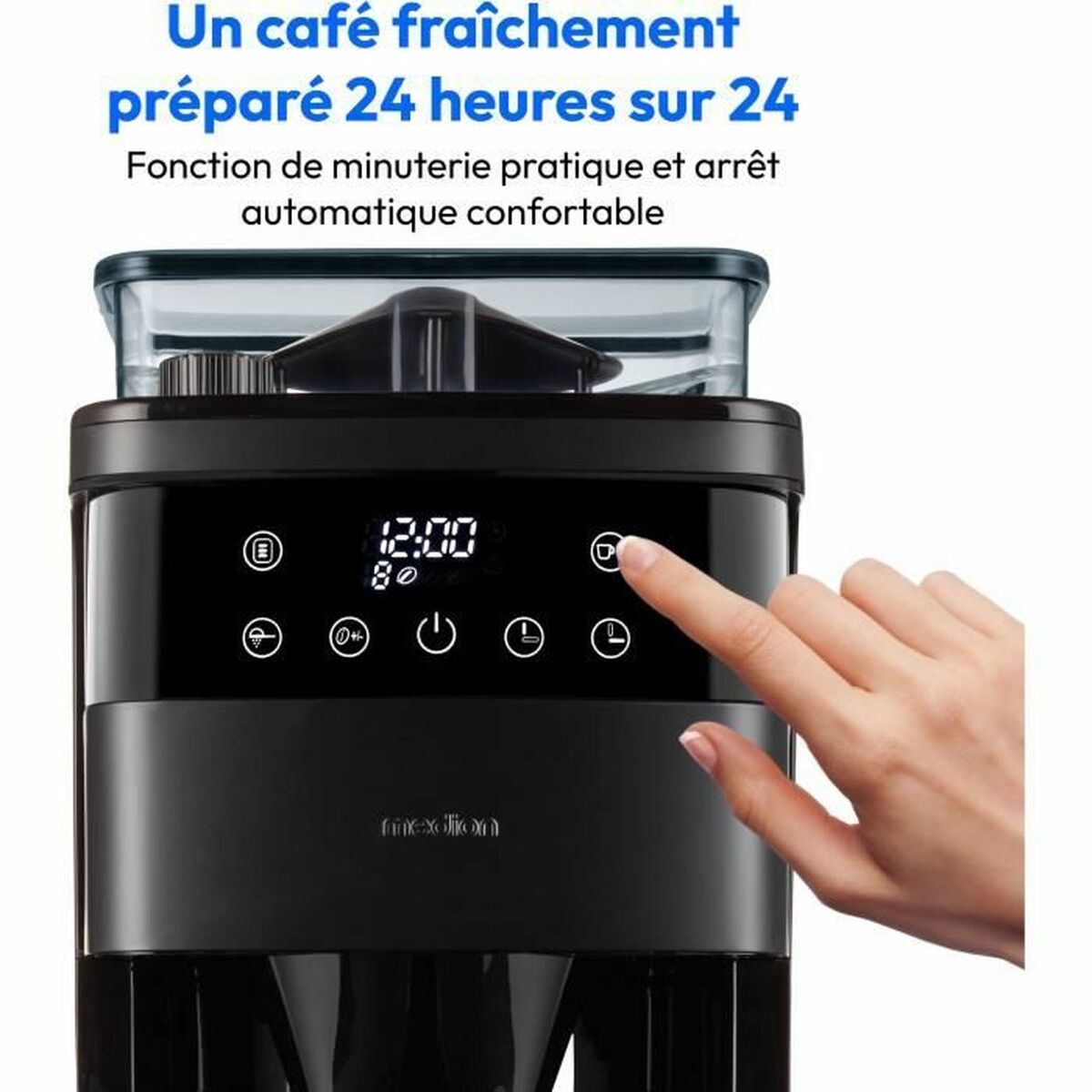 Kaffebryggare Medion Svart 1000 W 1 L - 2
