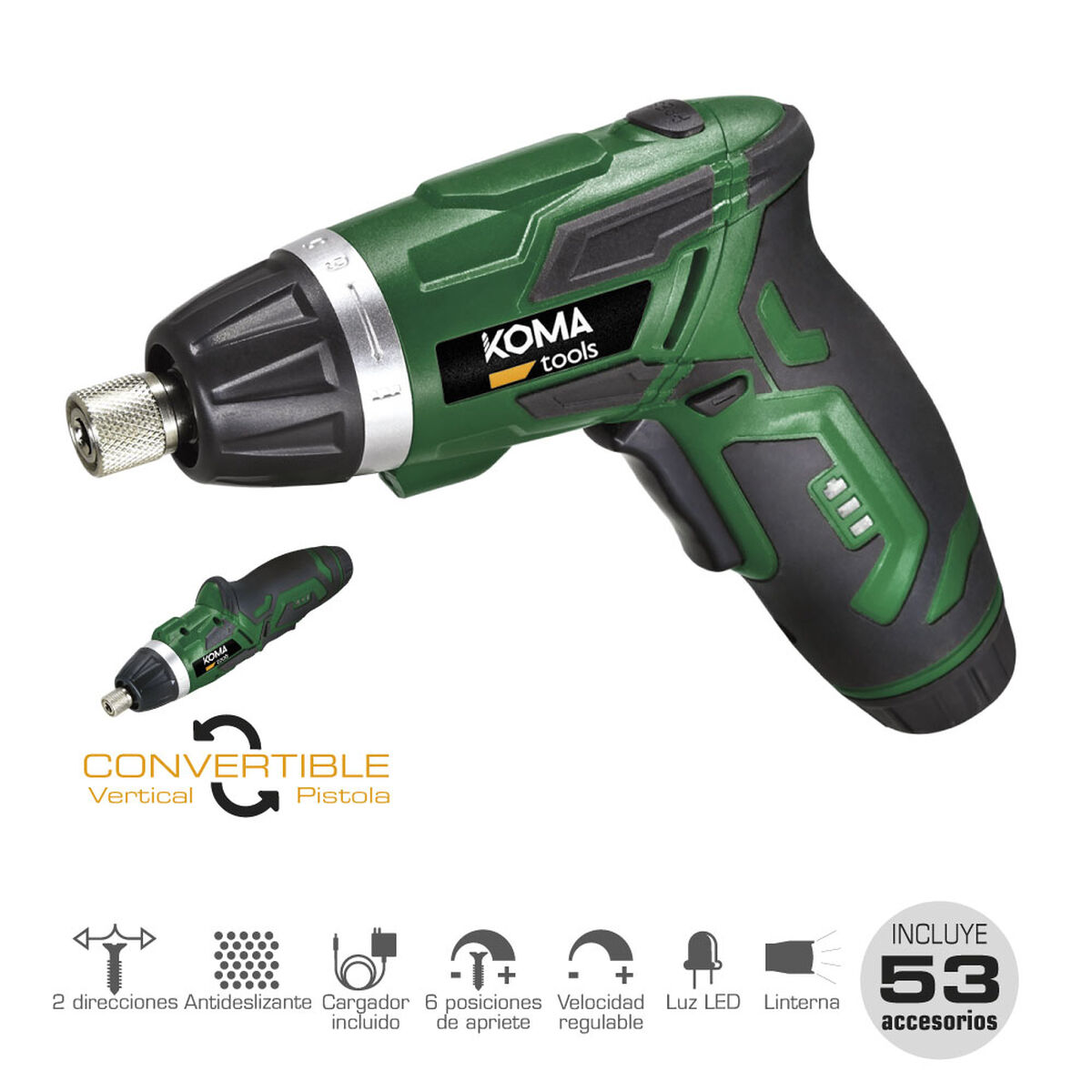 Elektrisk skruvmejsel Koma Tools 3,6 V Vändbar - 12
