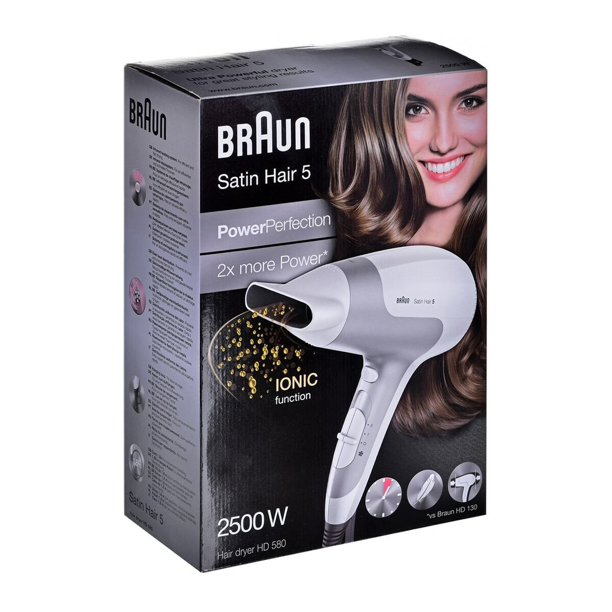 Hårtork Braun Satin Hair 5 Power Perfection HD580 Vit 2500 W - 6