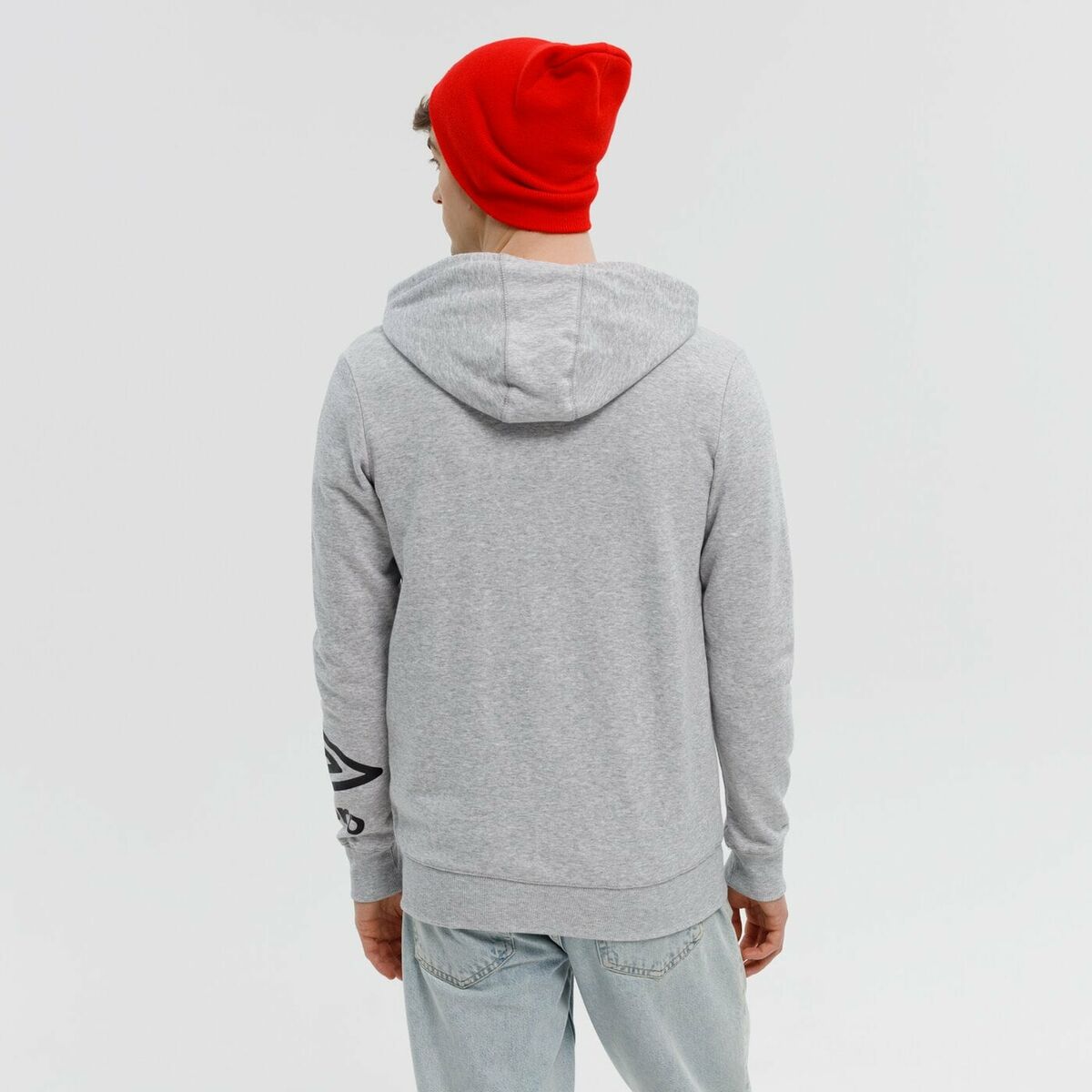 Tröja med huva Herr FW TERRACE ZIP HOODIE Umbro 66063U 263 Grå - 2