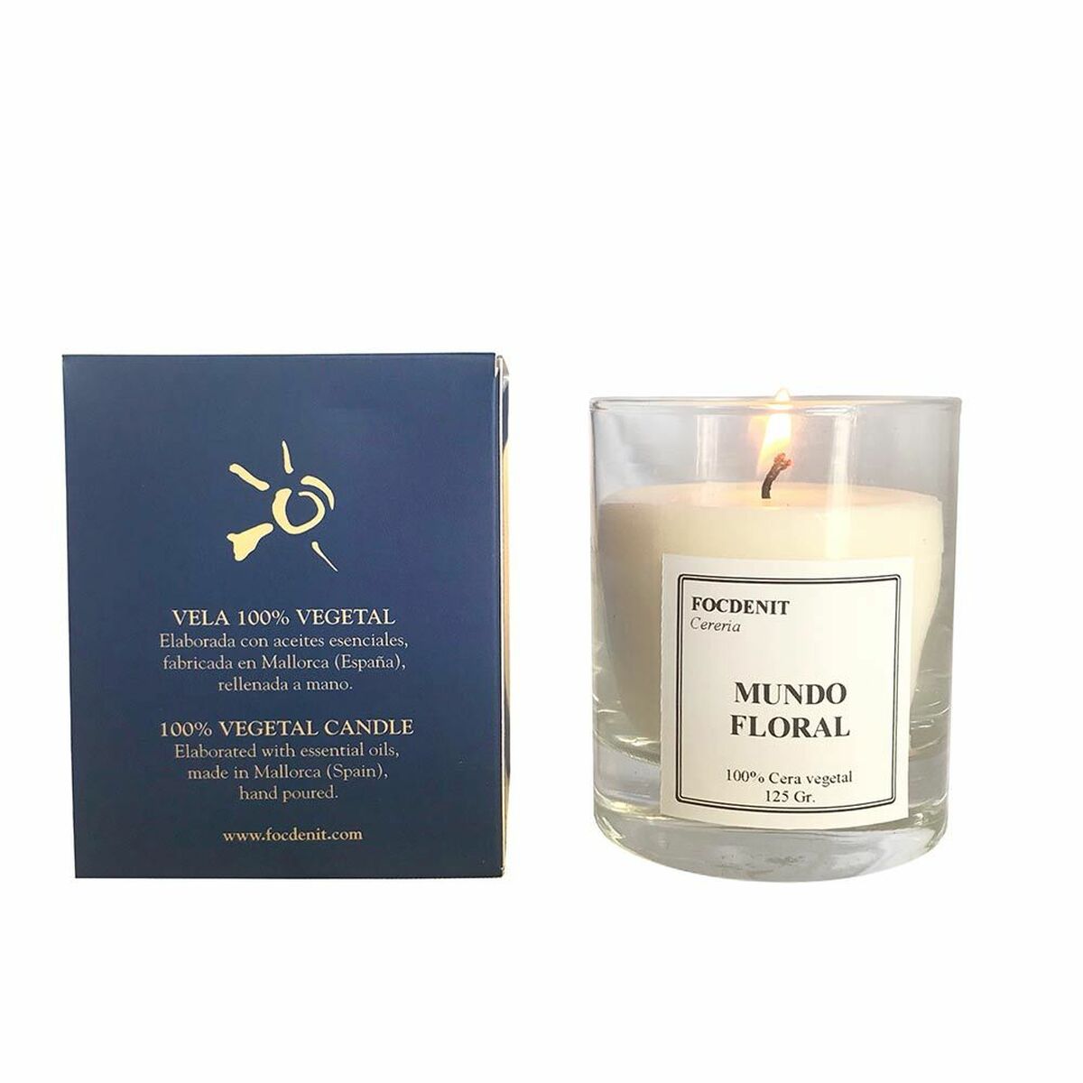 Doftljus Focdenit Vela Recto Blommig (1 antal) - 2