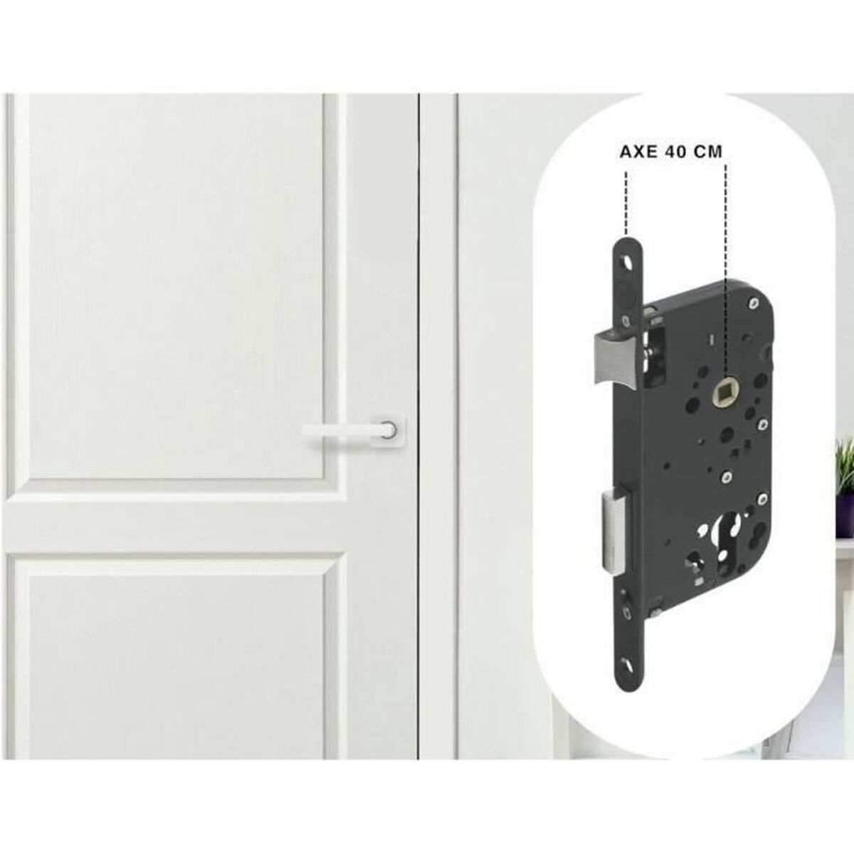 Instickslås Yale Y60R-A40/N 6,75 x 2 x 23 cm Stål - 3