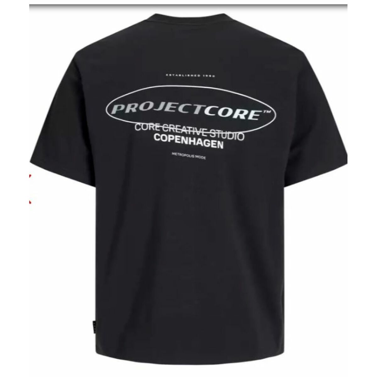 T-shirt med kortärm Herr Jack & Jones JCOPACER BACK PRINT TEE 12273297 Svart - 3