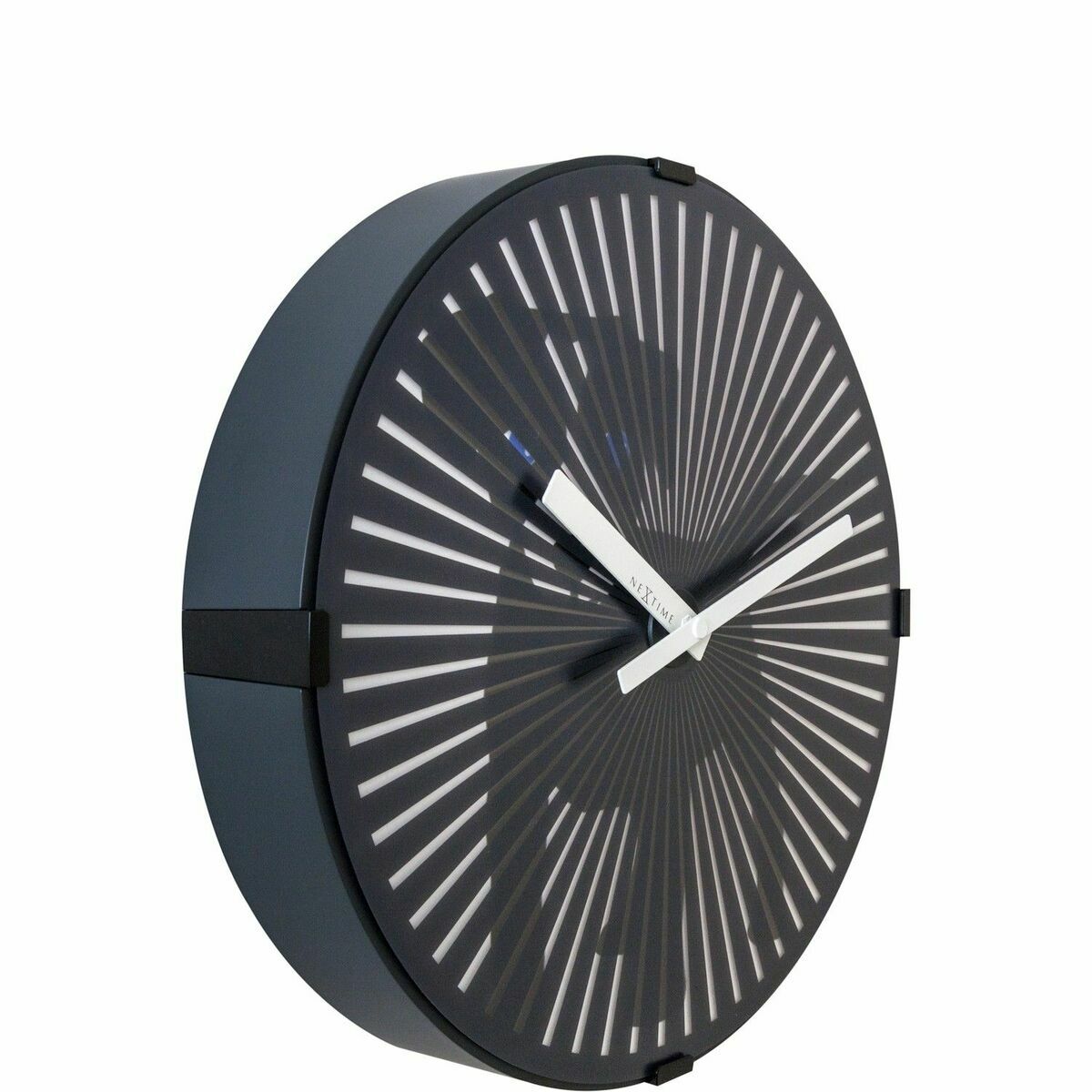 Väggklocka Nextime Svart Plast (Renoverade D) - 2