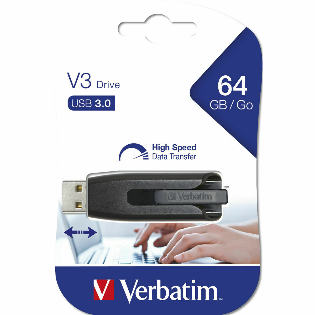 USB-minne Verbatim Grå 64 GB - 3