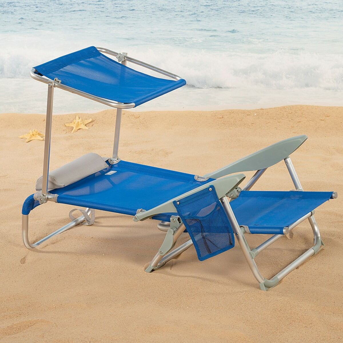 Strandstol Aktive Blå 47 x 67 x 43 cm (2 antal) - 13