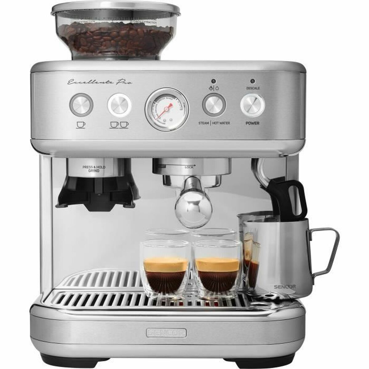 Superautomatisk kaffebryggare Sencor SES 6010SS Grå 15 bar - 4
