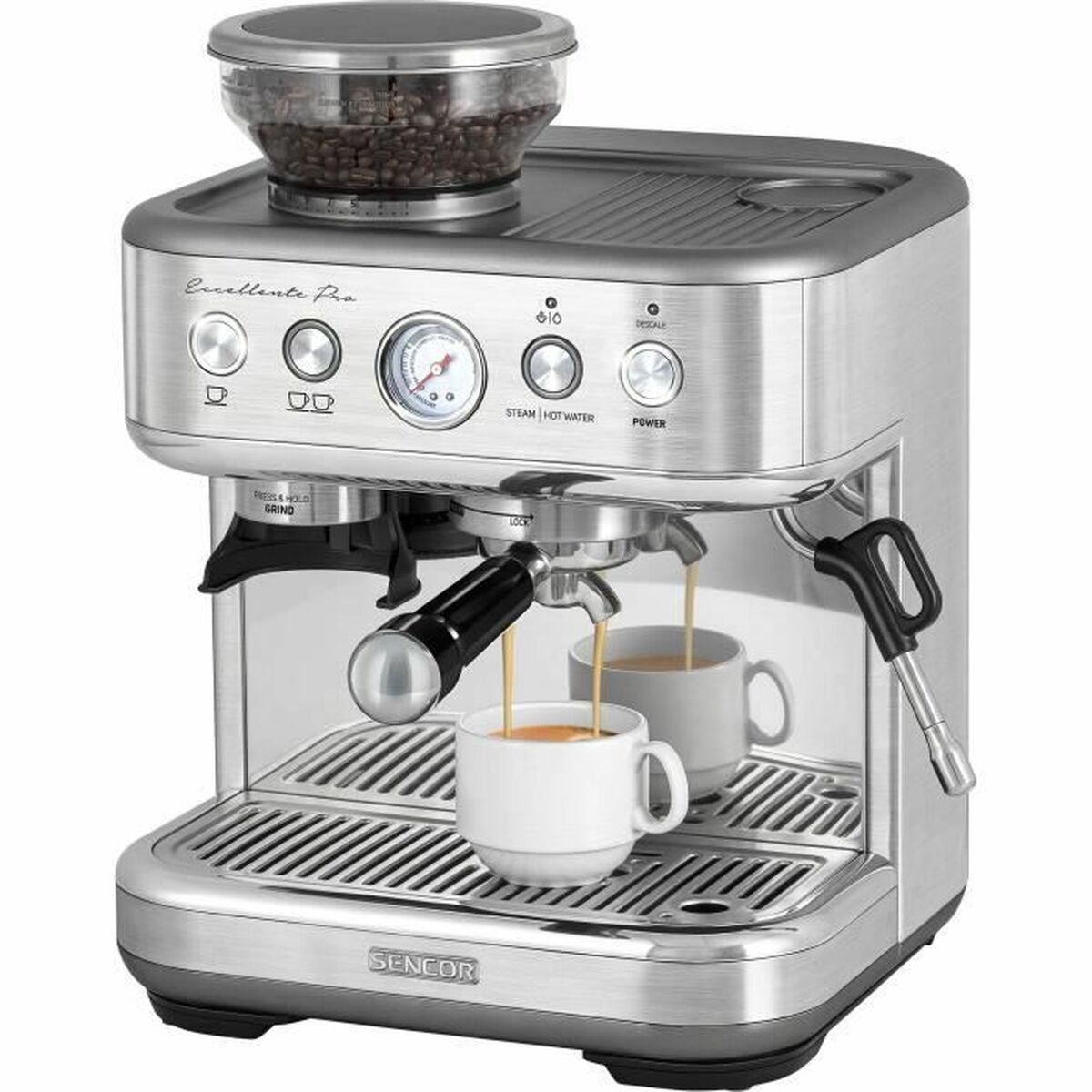 Superautomatisk kaffebryggare Sencor SES 6010SS Grå 15 bar