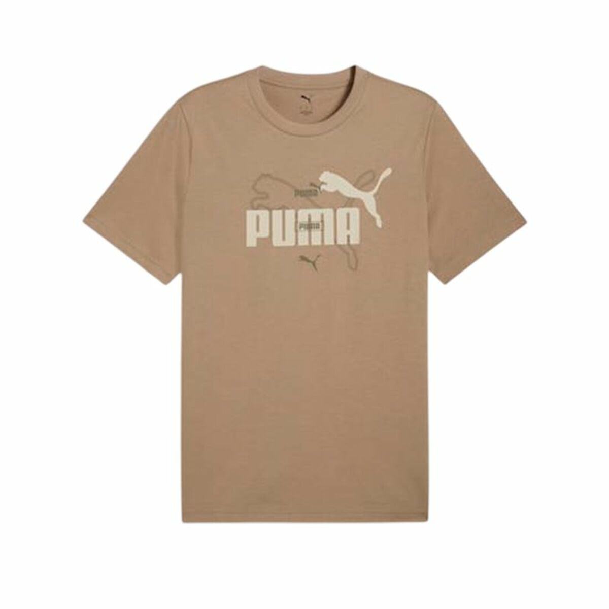 T-shirt med kortärm Herr Puma Essentials Logo Lab Summer Ljusbrun