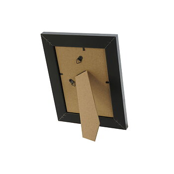 Fotoram Home ESPRIT Svart Grön Naturell Aluminium Glas Trä MDF Scandi 19 x 2 x 24 cm (2 antal)
