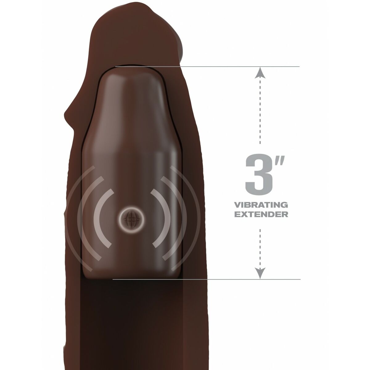 Penisskydd Pipedream Fantasy X-tensions Elite Brun - 3