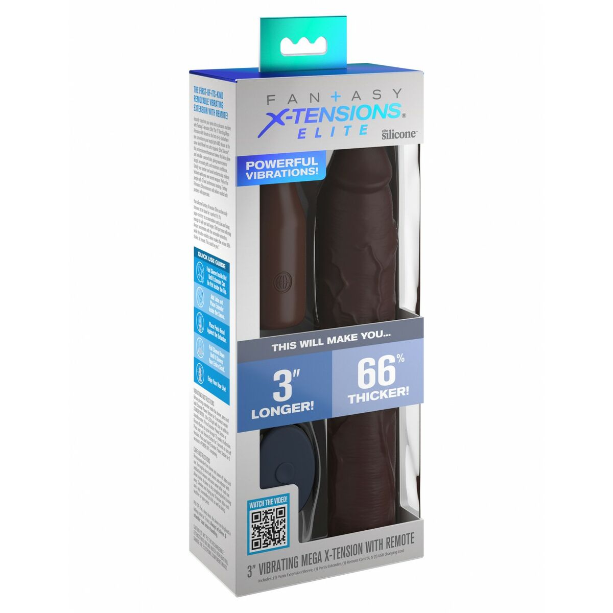Penisskydd Pipedream Fantasy X-tensions Elite Brun - 2