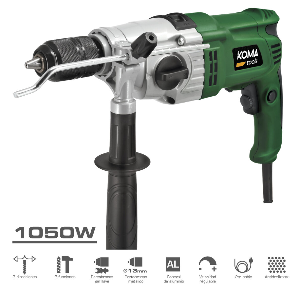 Borr- och tillbehörssats Koma Tools 1050 W 220-240 V - 4