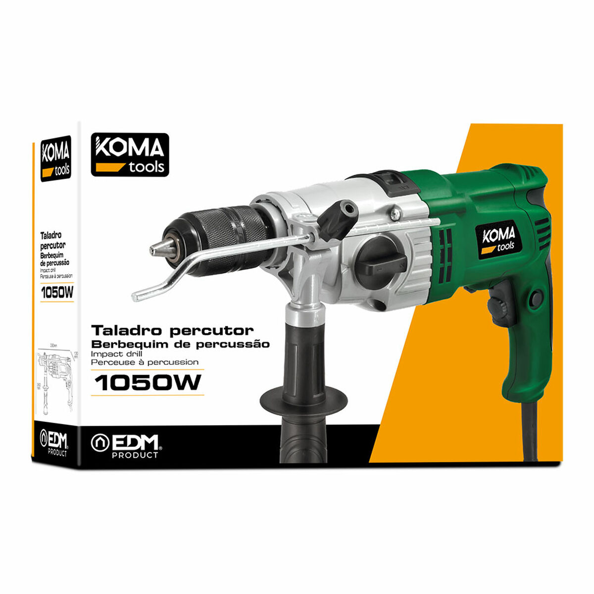 Borr- och tillbehörssats Koma Tools 1050 W 220-240 V - 6