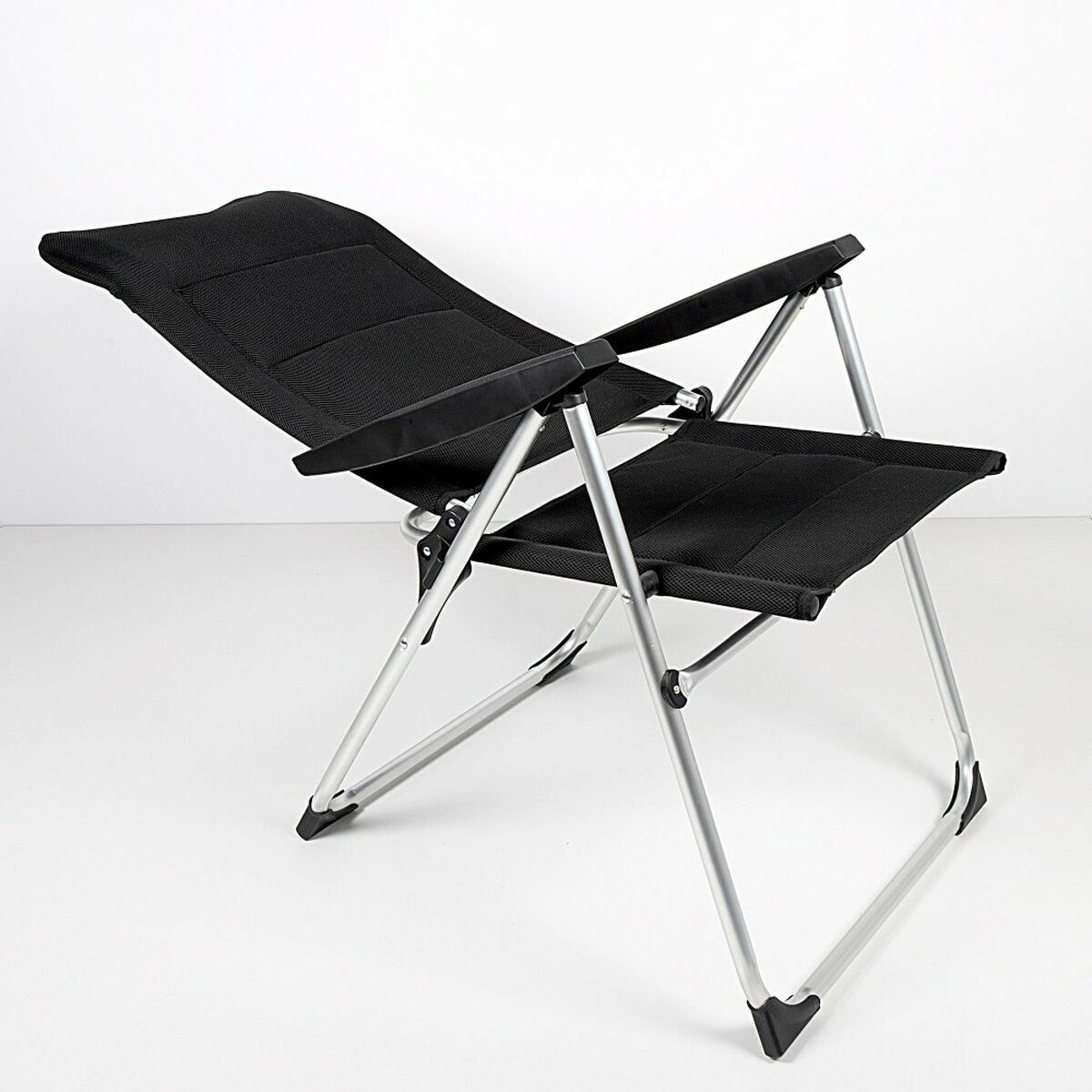 Strandstol Aktive Deluxe Hopfällbar Svart 49 x 123 x 67 cm (2 antal) - 7