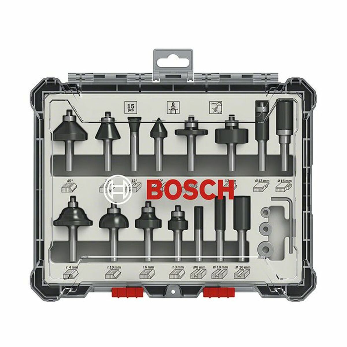 Spolset BOSCH 2607017471 Metall 15 Delar