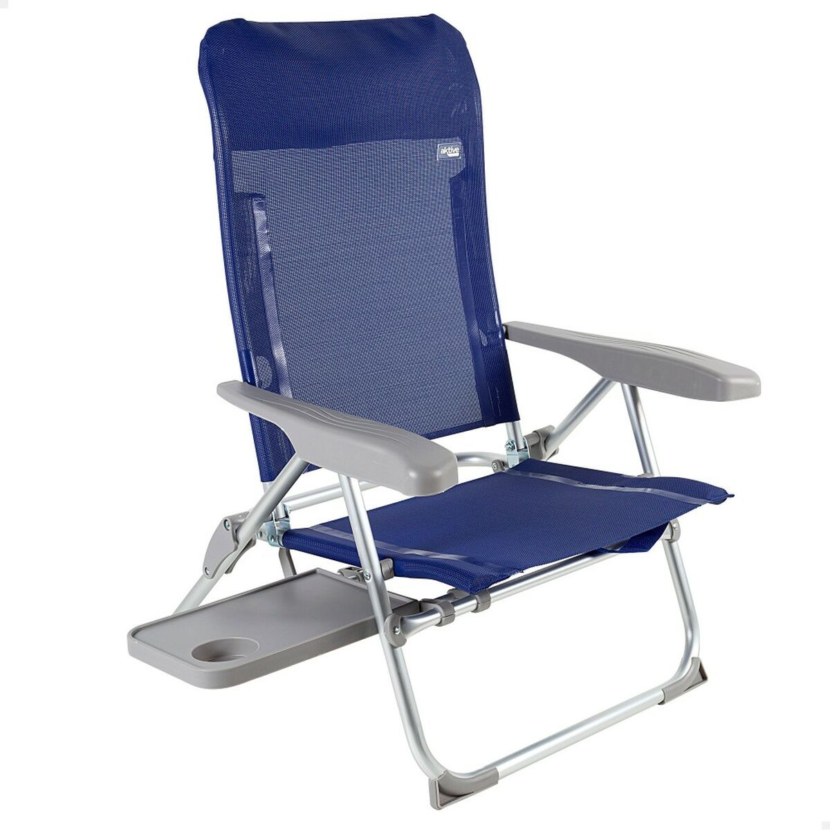 Strandstol Aktive Slim Hopfällbar Marinblå 47 x 89 x 57 cm (2 antal) - 9