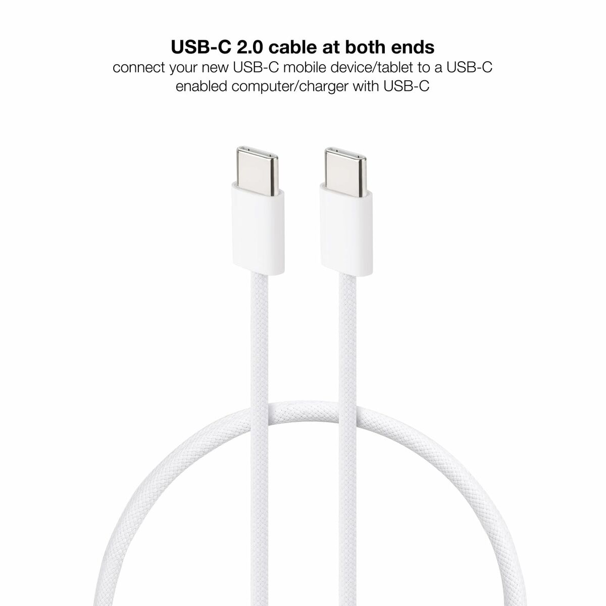 USB-kabel NANOCABLE 10.01.6002-CO 2 m Vit (1 antal) - 7