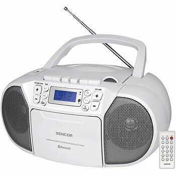 Kassettradio Sencor SPT 3907 W Blå Vit