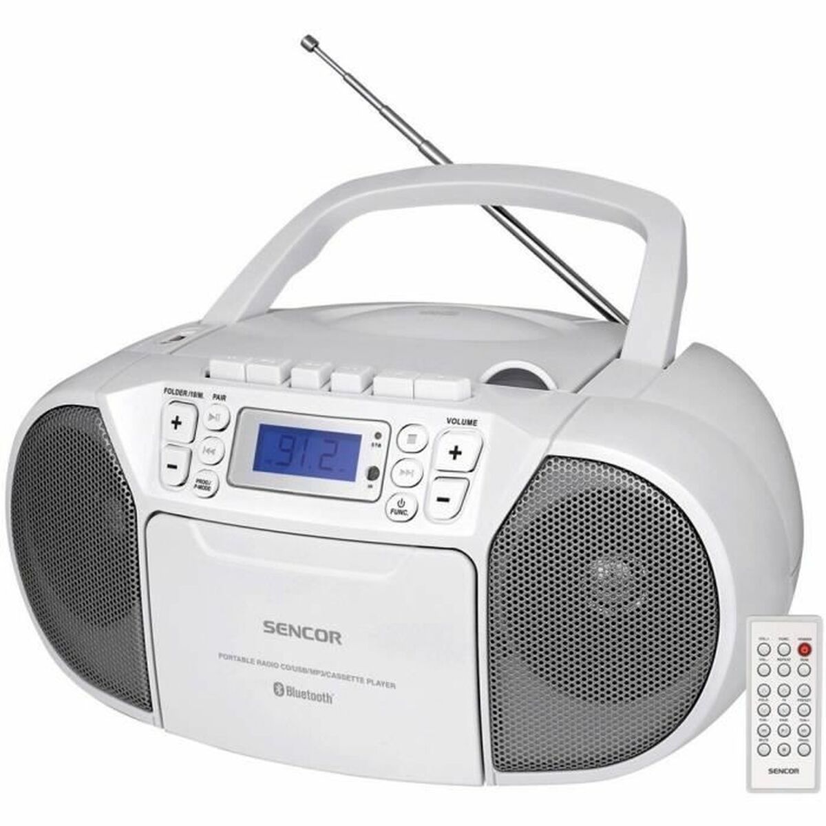 Kassettradio Sencor SPT 3907 W Blå Vit - 2