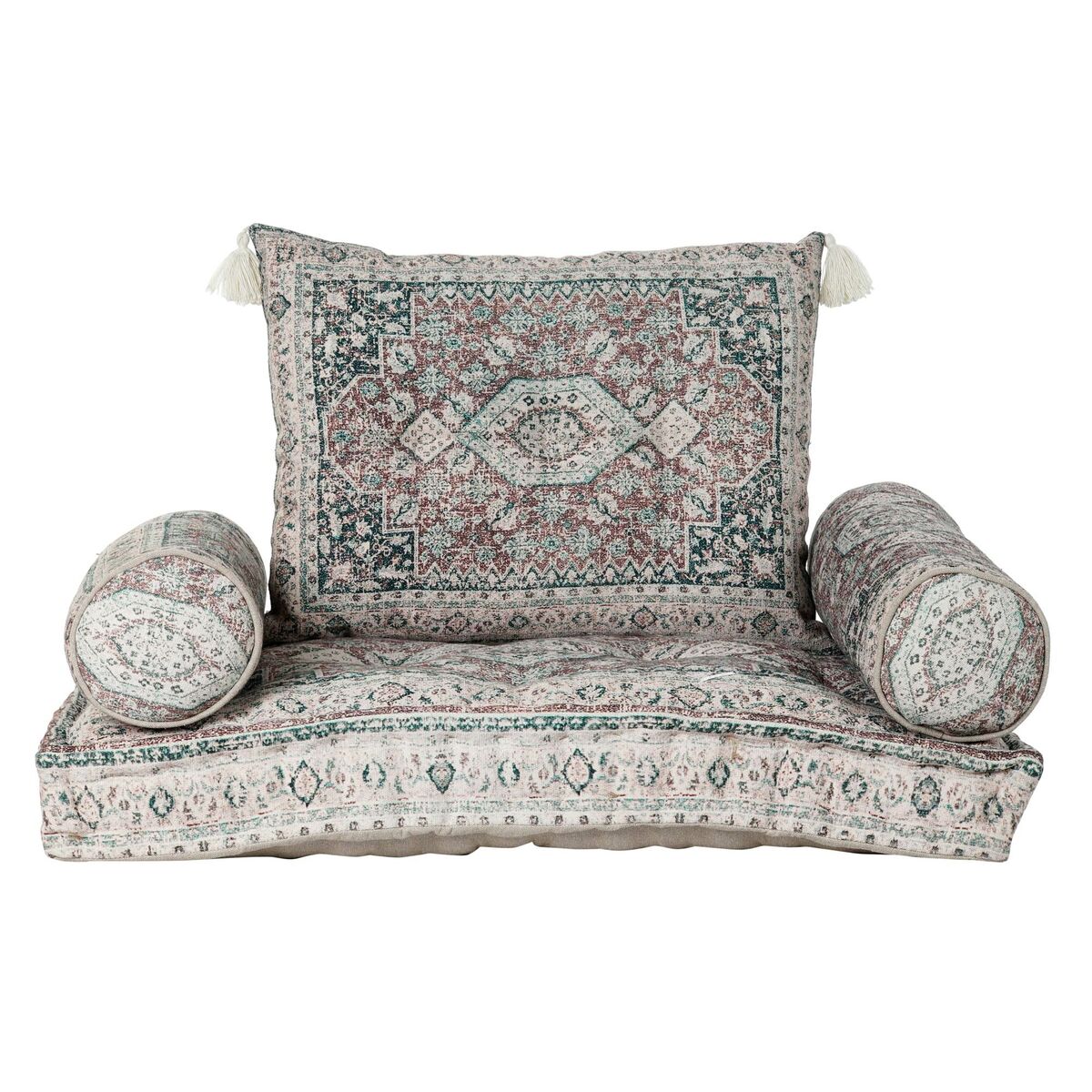 Fåtölj DKD Home Decor 8424001817511 Bomull Grön (90 x 50 x 55 cm) - 8