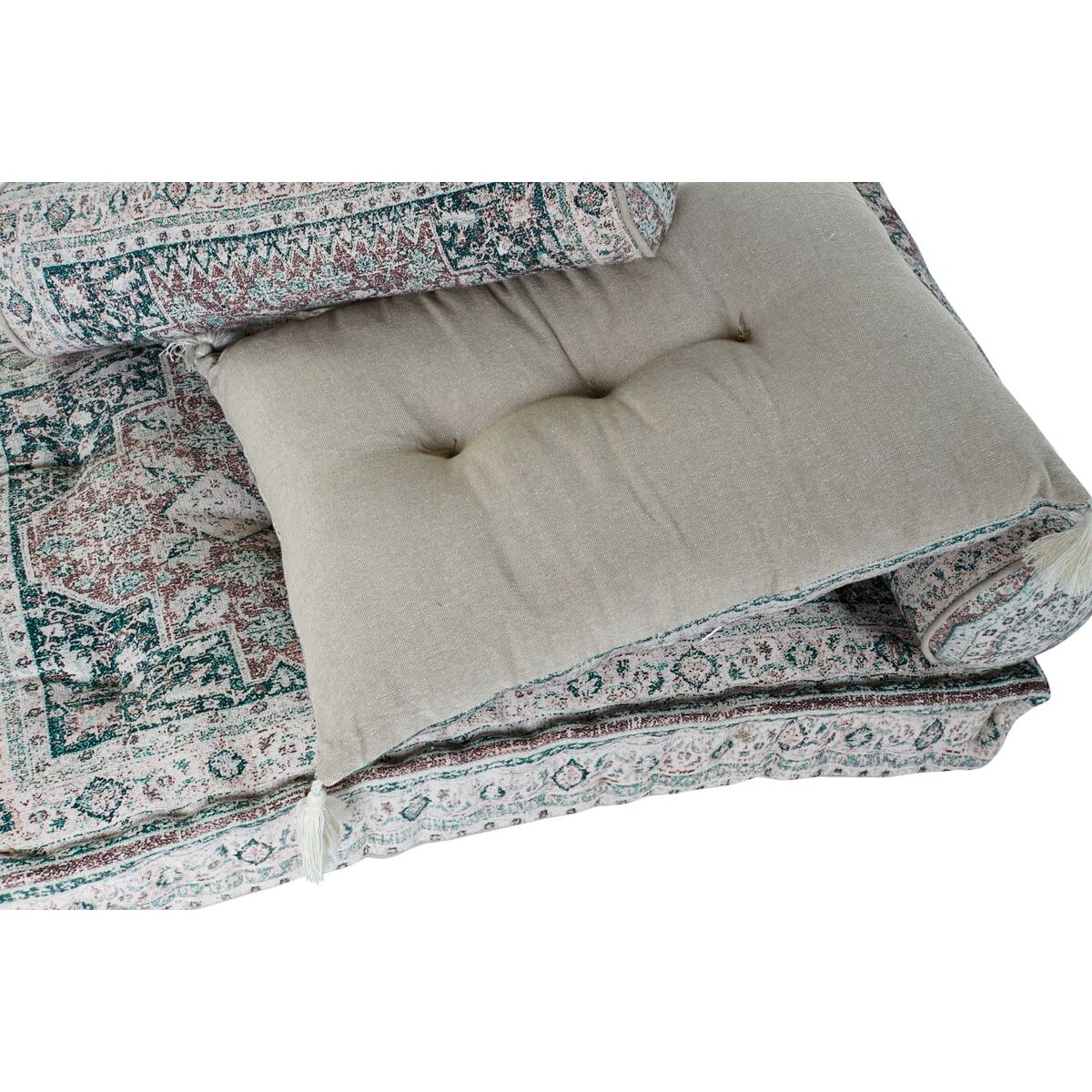 Fåtölj DKD Home Decor 8424001817511 Bomull Grön (90 x 50 x 55 cm) - 9