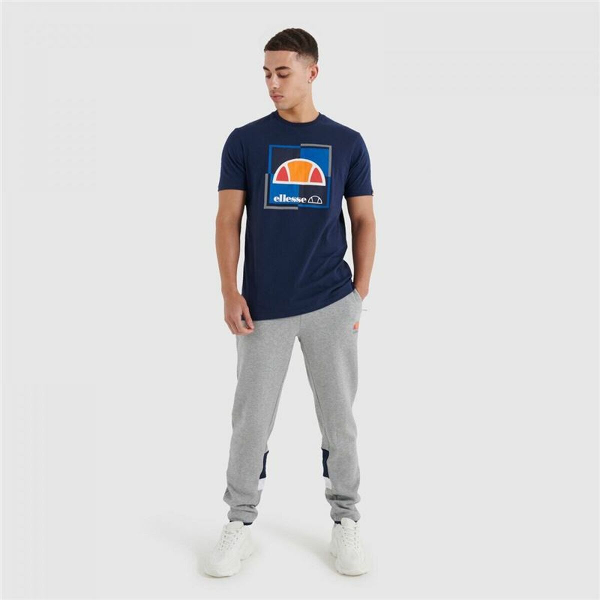 T-shirt med kortärm Herr Ellesse Michaelo Marinblå - 4