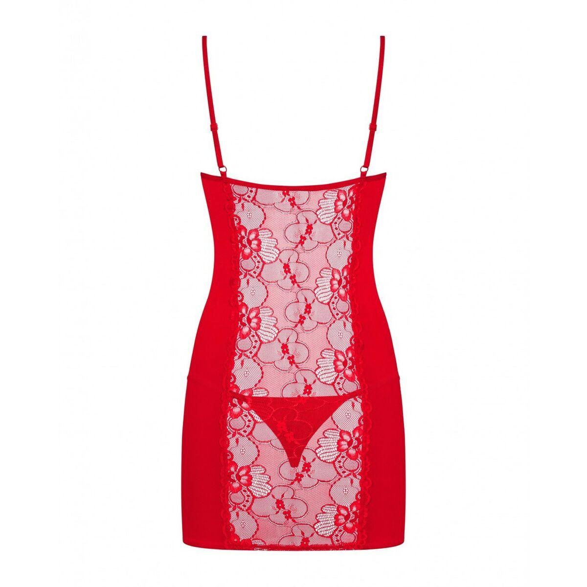 Babydoll Obsessive D605 Röd L/XL - 4