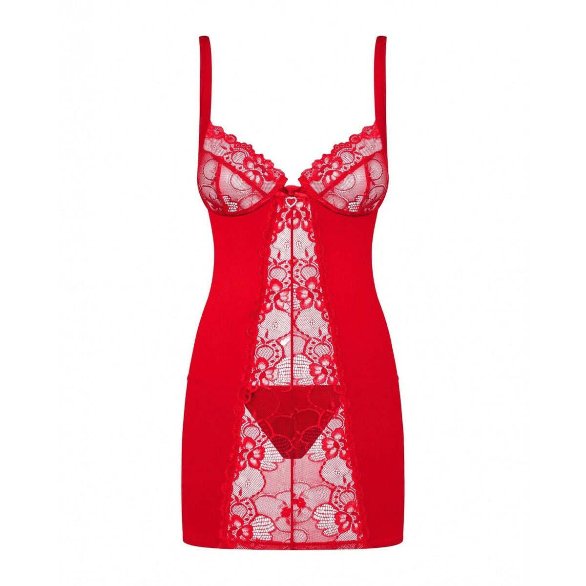Babydoll Obsessive D605 Röd L/XL