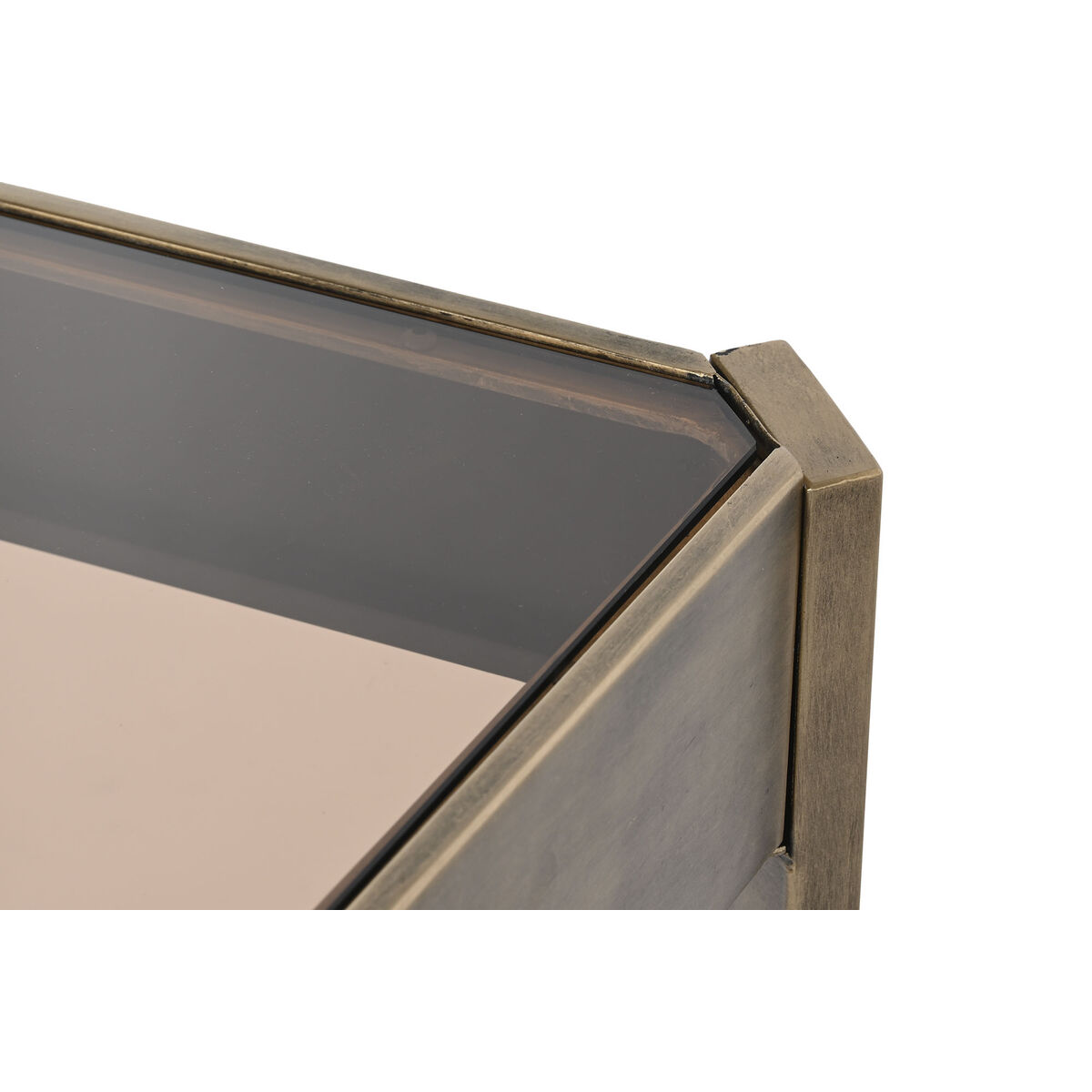 Soffbord DKD Home Decor 102 x 62 x 53 cm Glas Metall Aluminium - 3