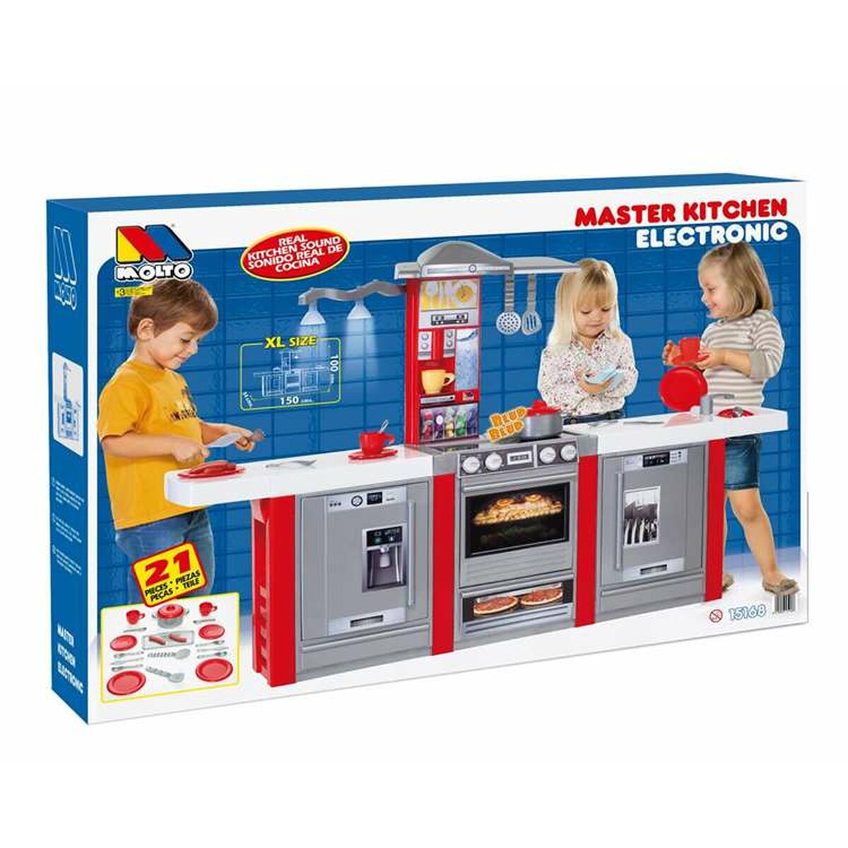 Leksakskök Moltó Masterkitchen 150 x 100 x 34 cm - 14