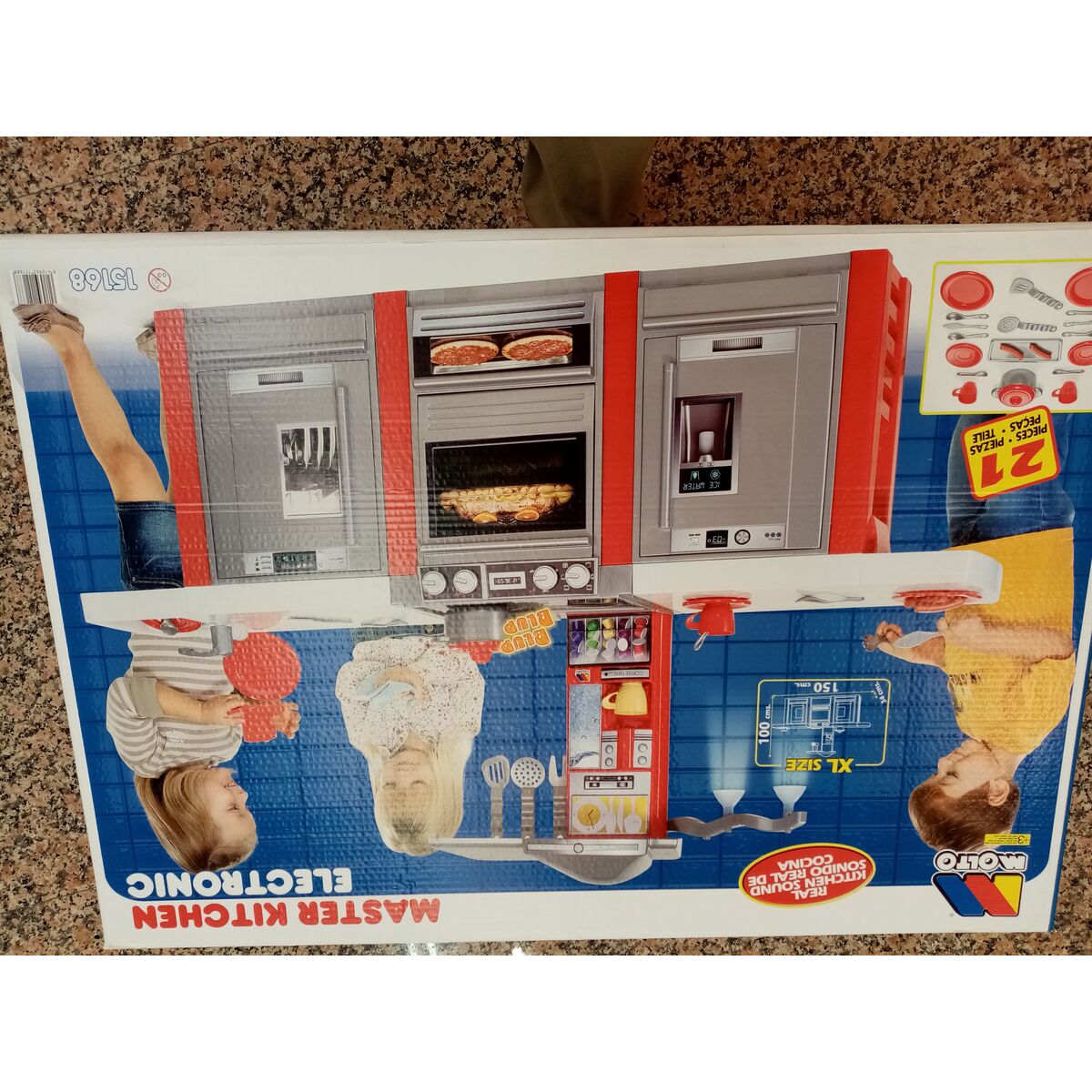 Leksakskök Moltó Masterkitchen 150 x 100 x 34 cm - 19