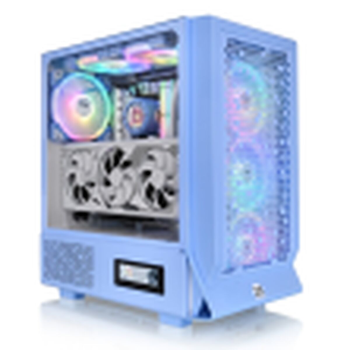 ATX Semitorn THERMALTAKE CERES 330 TG HYDRANGEA Blå - 2