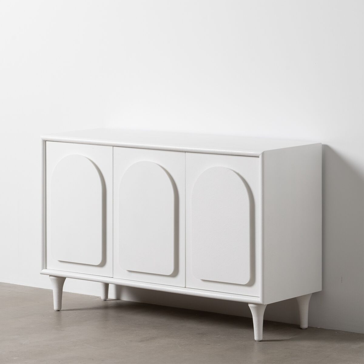 Skänk BERET Vit Granträ Trä MDF 120 x 40 x 81 cm - 2