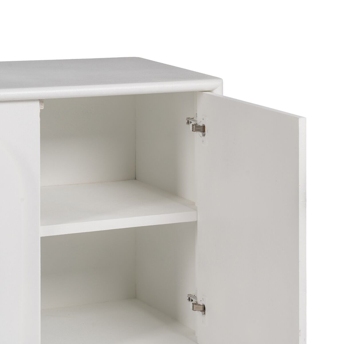 Skänk BERET Vit Granträ Trä MDF 120 x 40 x 81 cm - 6