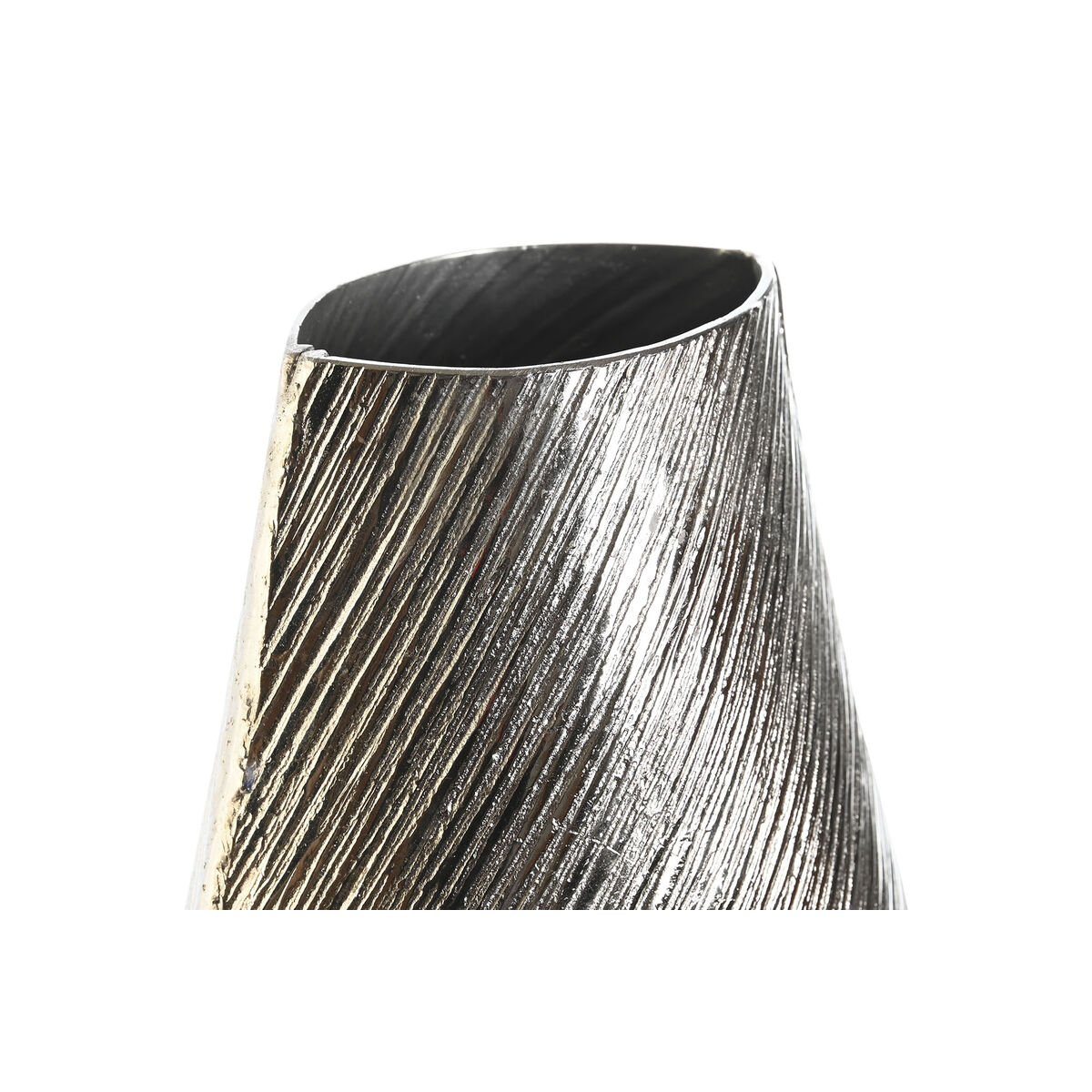 Vas DKD Home Decor Gyllene Silvrig Aluminium Modern 22 x 13 x 40,5 cm (2 antal)