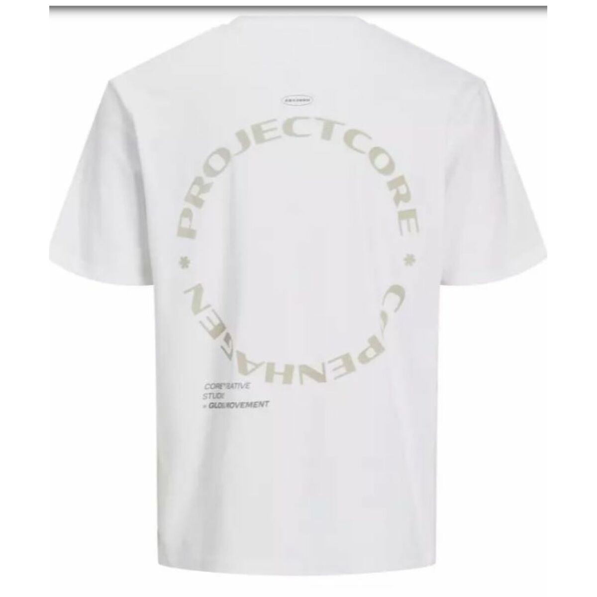 T-shirt med kortärm Herr Jack & Jones JCOPACER BACK PRINT TEE 12273297 Vit - 3