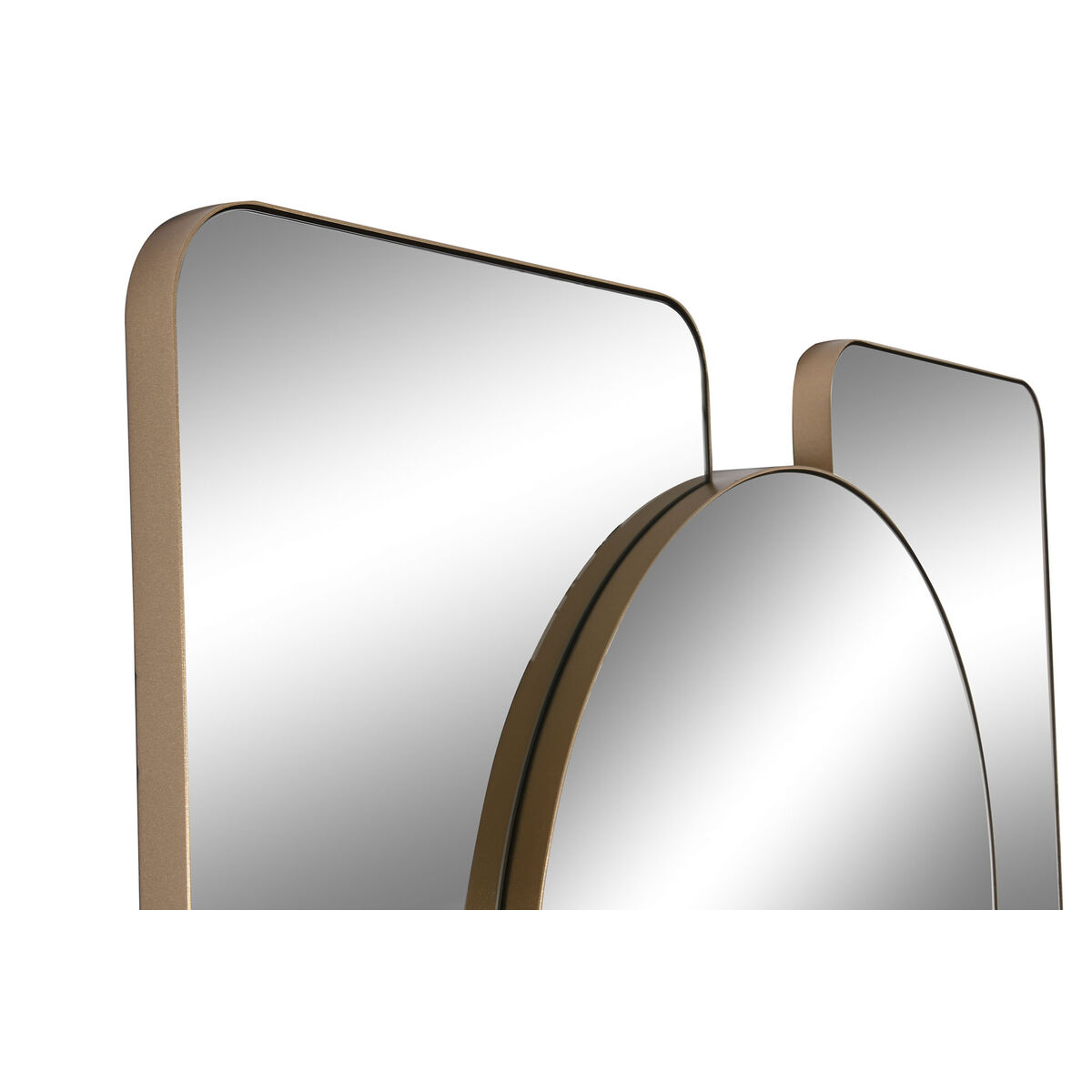 Väggspegel Home ESPRIT Gyllene Glas Järn Modern 100 x 5 x 200 cm - 2