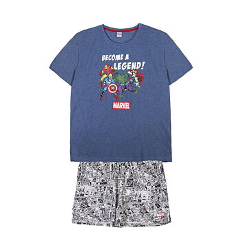 Pyjamas Marvel Grå (Vuxna) Män