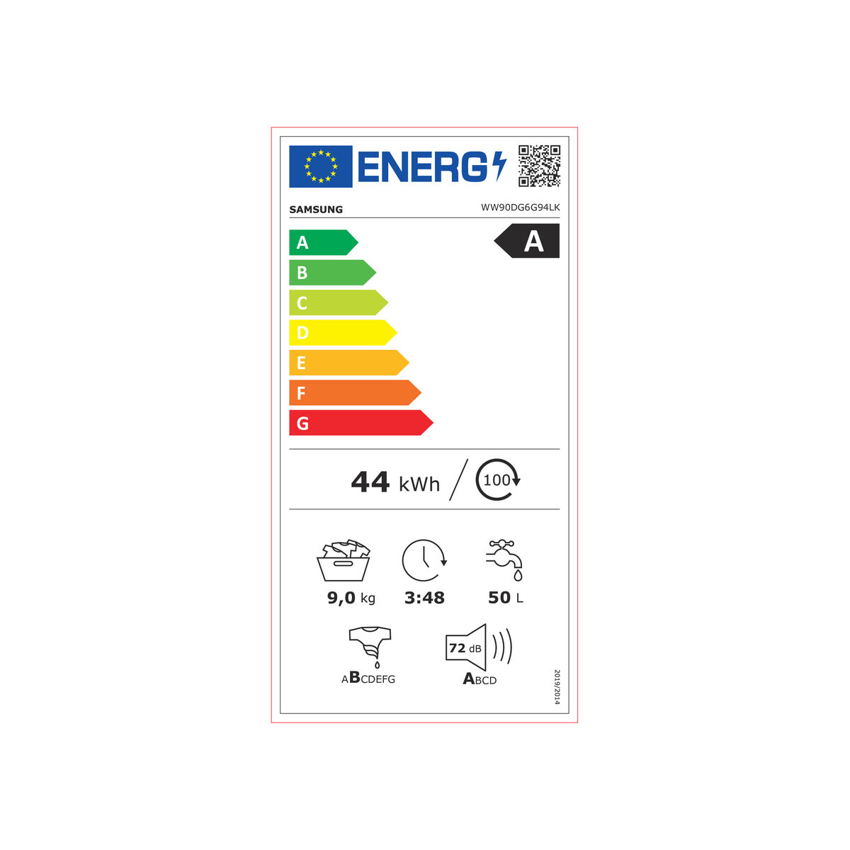 Tvättmaskin Samsung WW90DG6G94LKU3 9 kg 60 cm 1400 rpm - 3