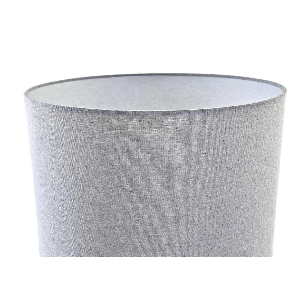 Bordslampa DKD Home Decor Kanvas Keramik Grå Vit (38 x 38 x 58 cm) - 7
