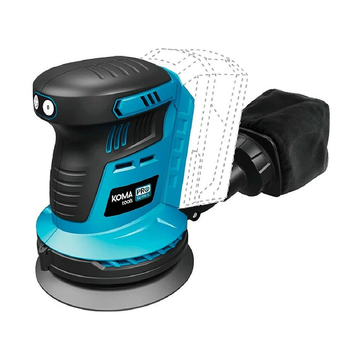 Excenterslip med slumpmässig bana Koma Tools Brushless Ø 125 mm 20 V - 2