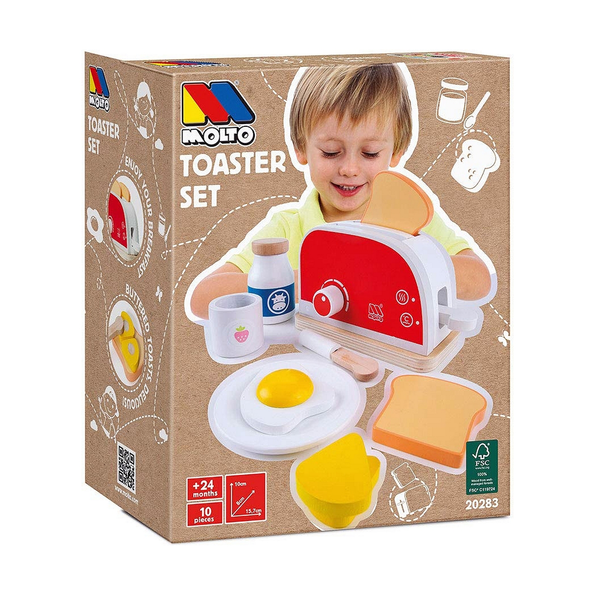 Leksak brödrost Moltó Toaster Set - 5