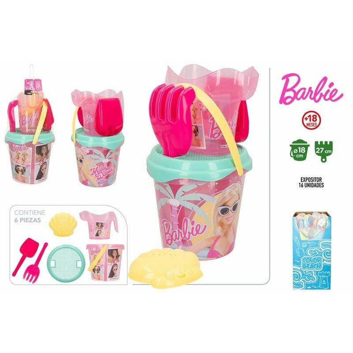 Strandleksaker set Barbie Ø 18 cm - 2