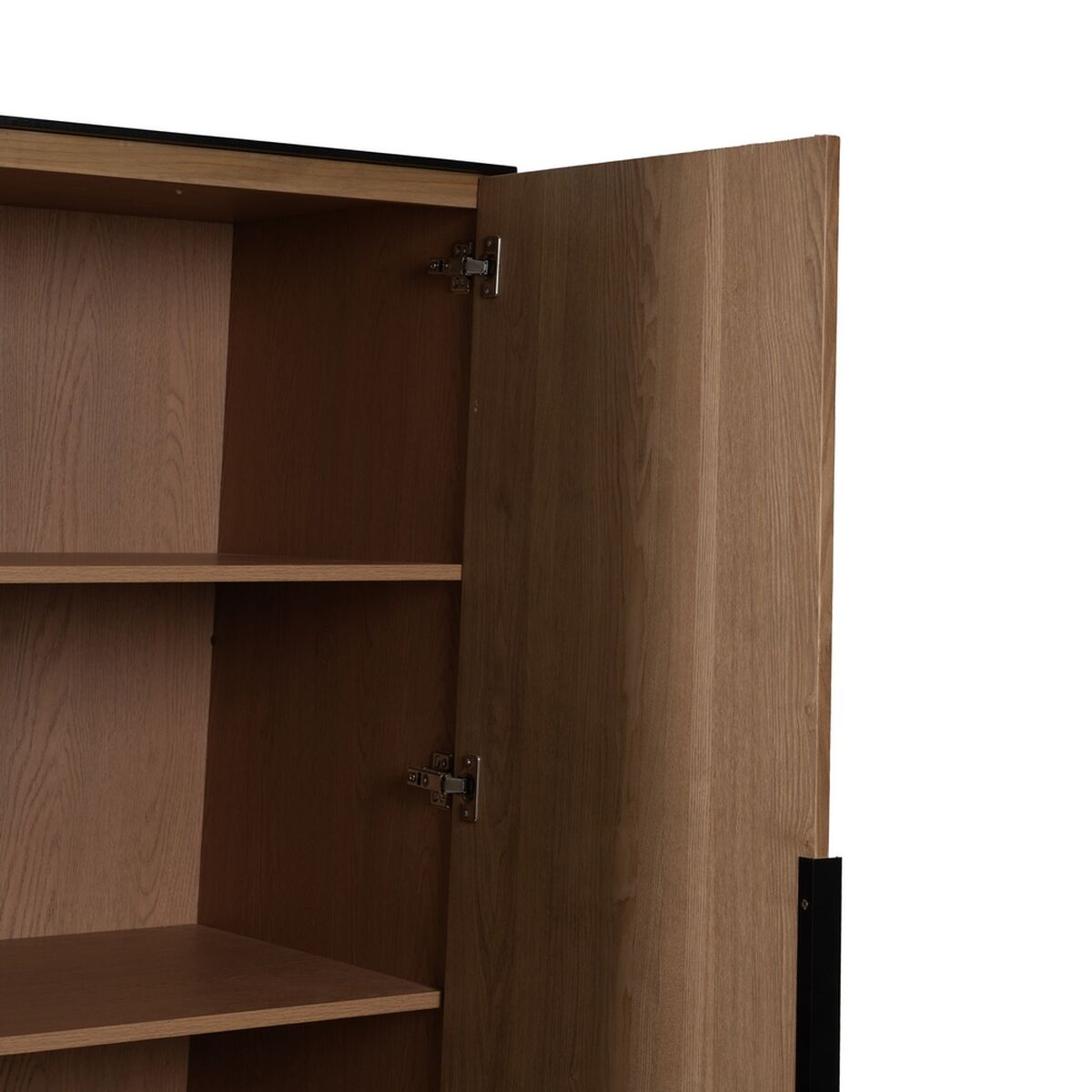 Skänk ORLEANS Svart Naturell Järn Trä MDF 104 x 53 x 203 cm - 5