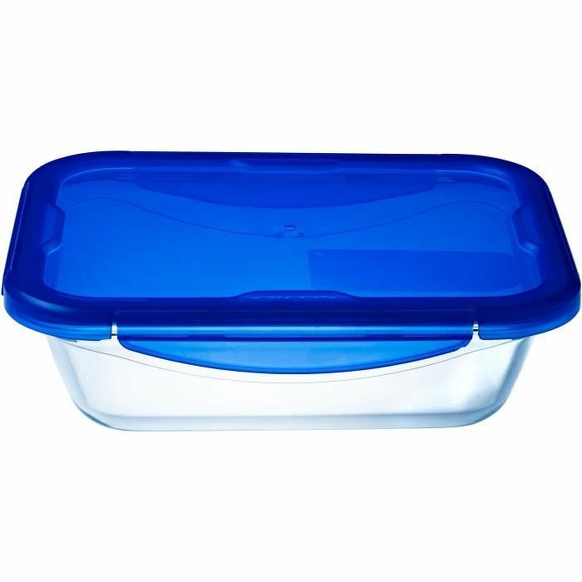 Behållare för matkonservering Pyrex Blå Transparent Rektangulär