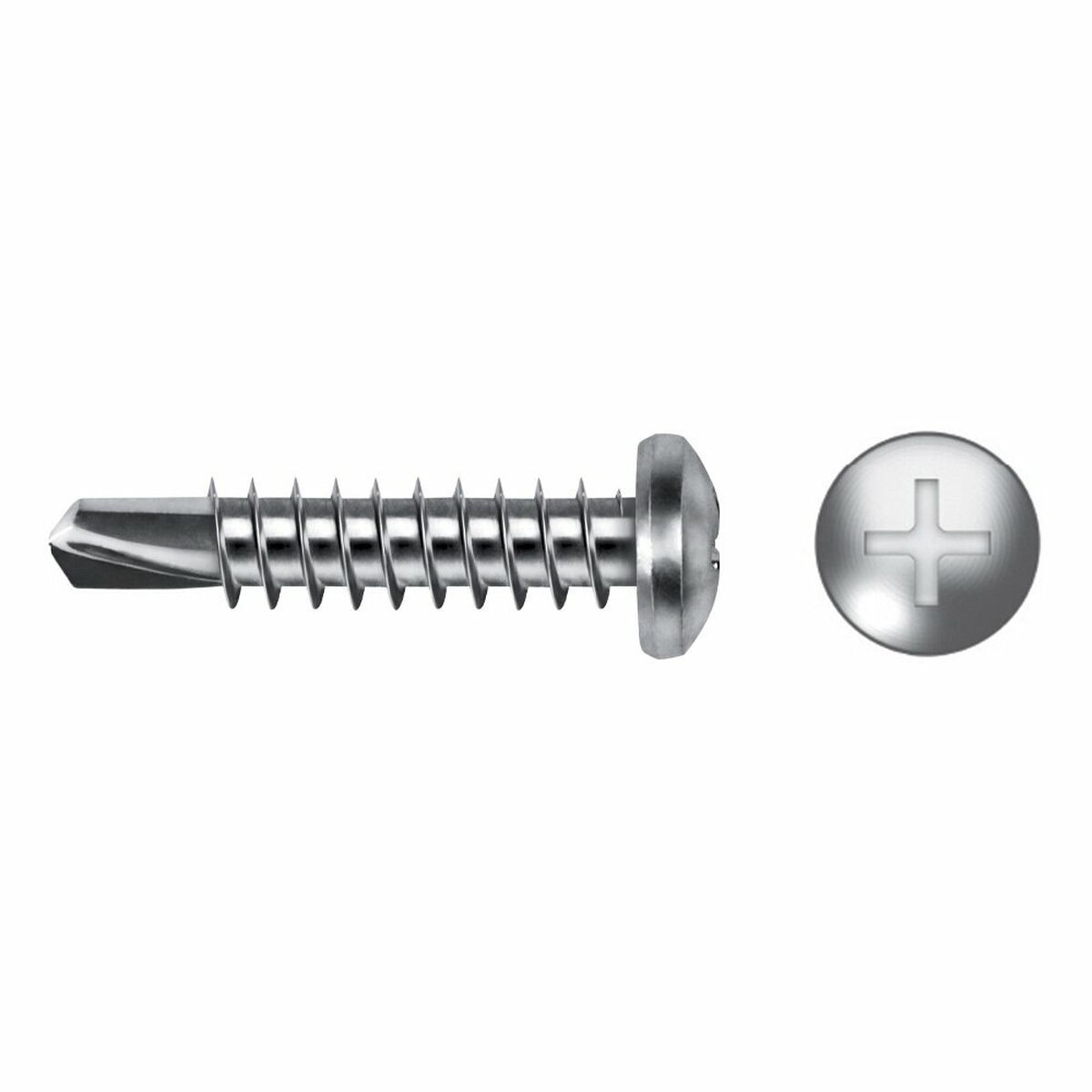 Låda med skruvar CELO DIN 7504N 32 mm Ø 3 mm PH2 Galvaniserad (250 antal) - 2