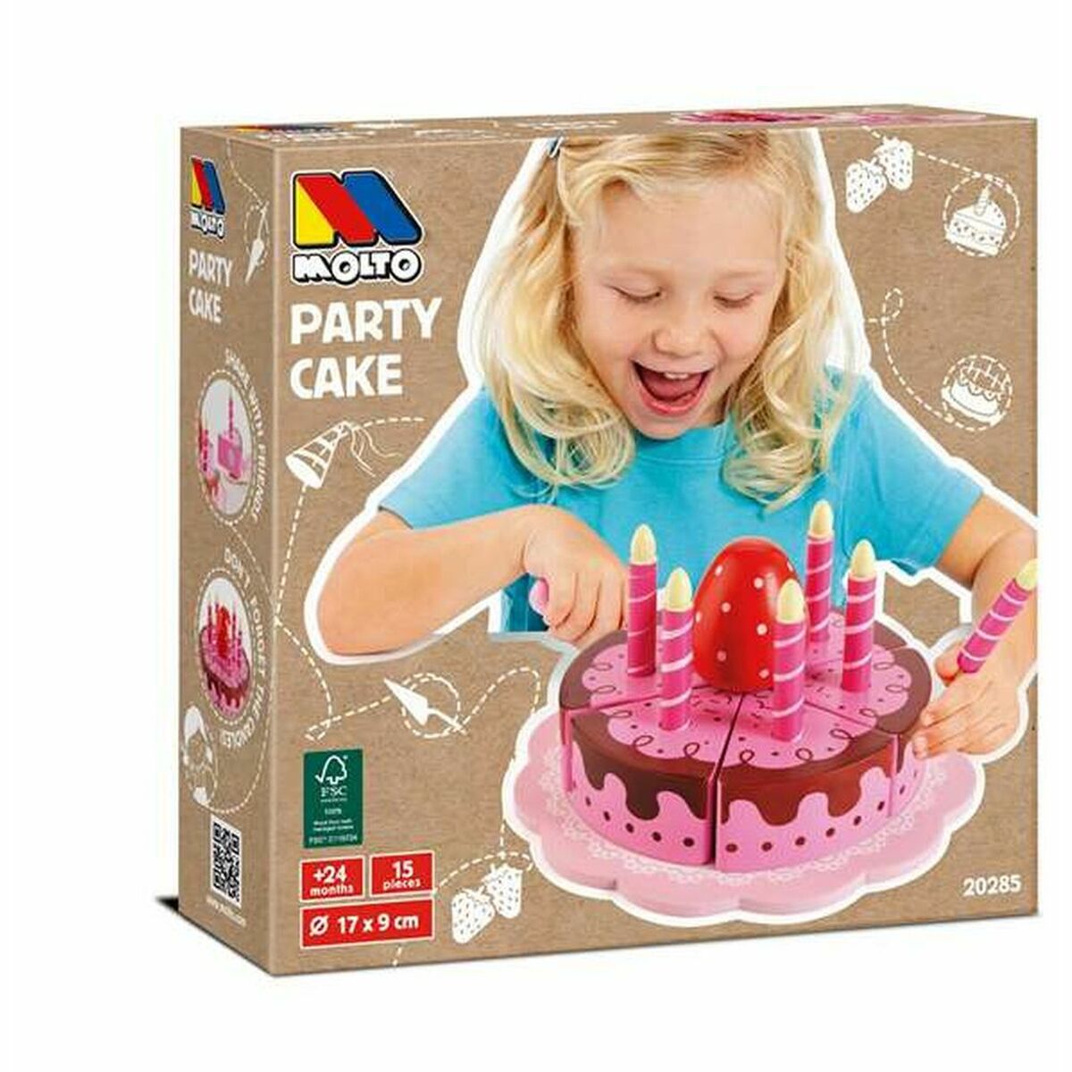 Pedagogiskt spel för små barn Moltó Party Cake - 2