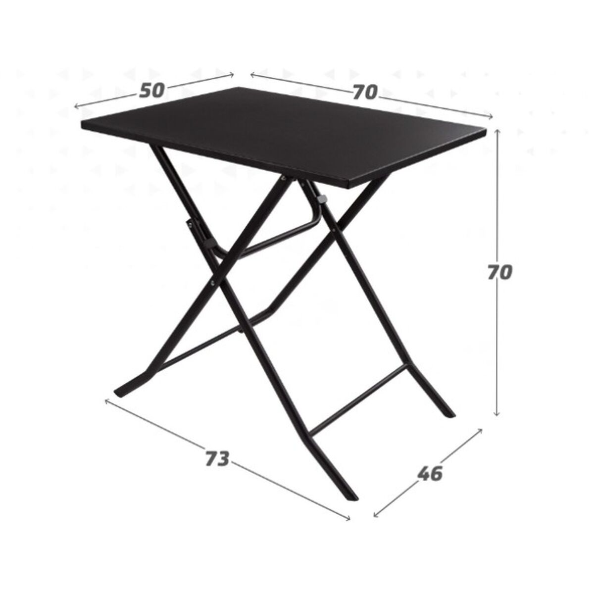 Fällbord Aktive 70 x 70 x 50 cm Stål - 8