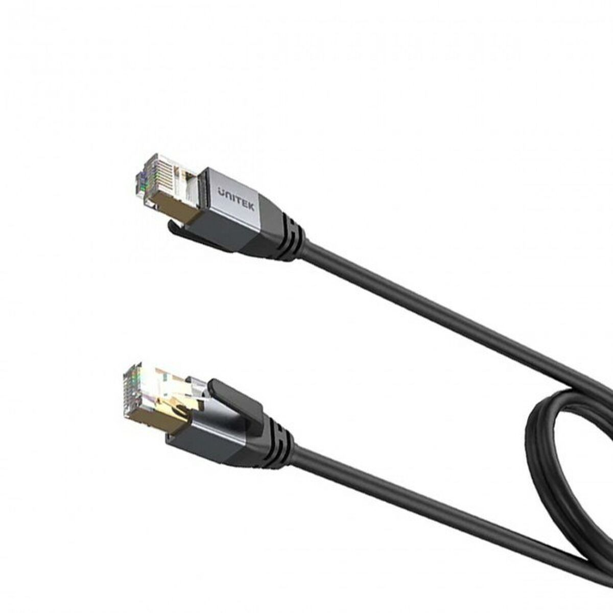 Nätkabel S/FTP Styv Kategori 8 Unitek C18149AGY03-1M Svart 1 m - 3
